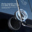 K10A Car Phone Mount Holder Foldable Rotatable Adjustable Height Double-Sided Magnetic Suction Cup - Black - 4