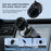 K10A Car Phone Mount Holder Foldable Rotatable Adjustable Height Double-Sided Magnetic Suction Cup - Black - 5