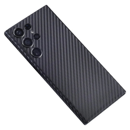 For Samsung Galaxy S24 Ultra Rear Screen Protector Pattern Design Phone Back Film Full Coverage Anti Scratch - 2D Carbon Fiber - 1