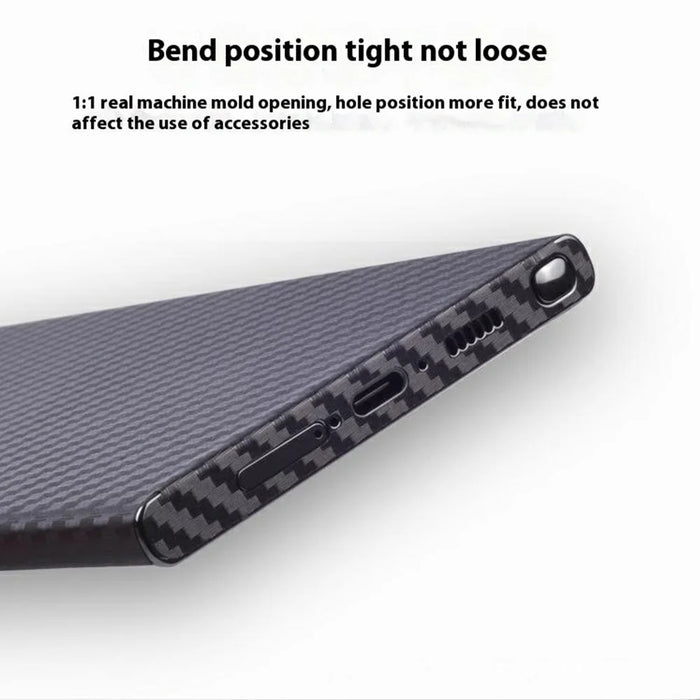 For Samsung Galaxy S24 Ultra Rear Screen Protector Pattern Design Phone Back Film Full Coverage Anti Scratch - 2D Carbon Fiber - 5