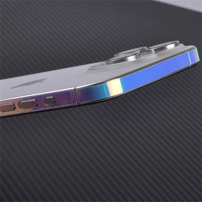 Phone Frame Film for iPhone 15 Pro Max Luminous Edge Protector Sticker Scratch Resistant Side Film - 4