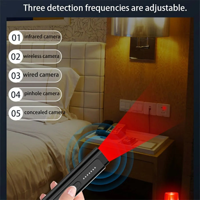 Hidden Camera Detector WiFi Signal Finder Anti Spy Camera Infrared Scanner for Hotels - 7