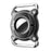 For AirTag Protective Case Anti Lost Tracker Locator Waterproof PC Cover with Metal Buckle - Black - 1