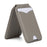 Leather Hinge Mirror Kickstands for Cell Phone Back Magnetic Card Holder Multi-Function Adjustable Angle - Grey - 2