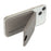 Leather Hinge Mirror Kickstands for Cell Phone Back Magnetic Card Holder Multi-Function Adjustable Angle - Grey - 7