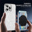 Clear Magnetic Phone Card Holder Kickstand Multi Angle Adjustable Metal PC Sliding Design Card Holder - Black - 2