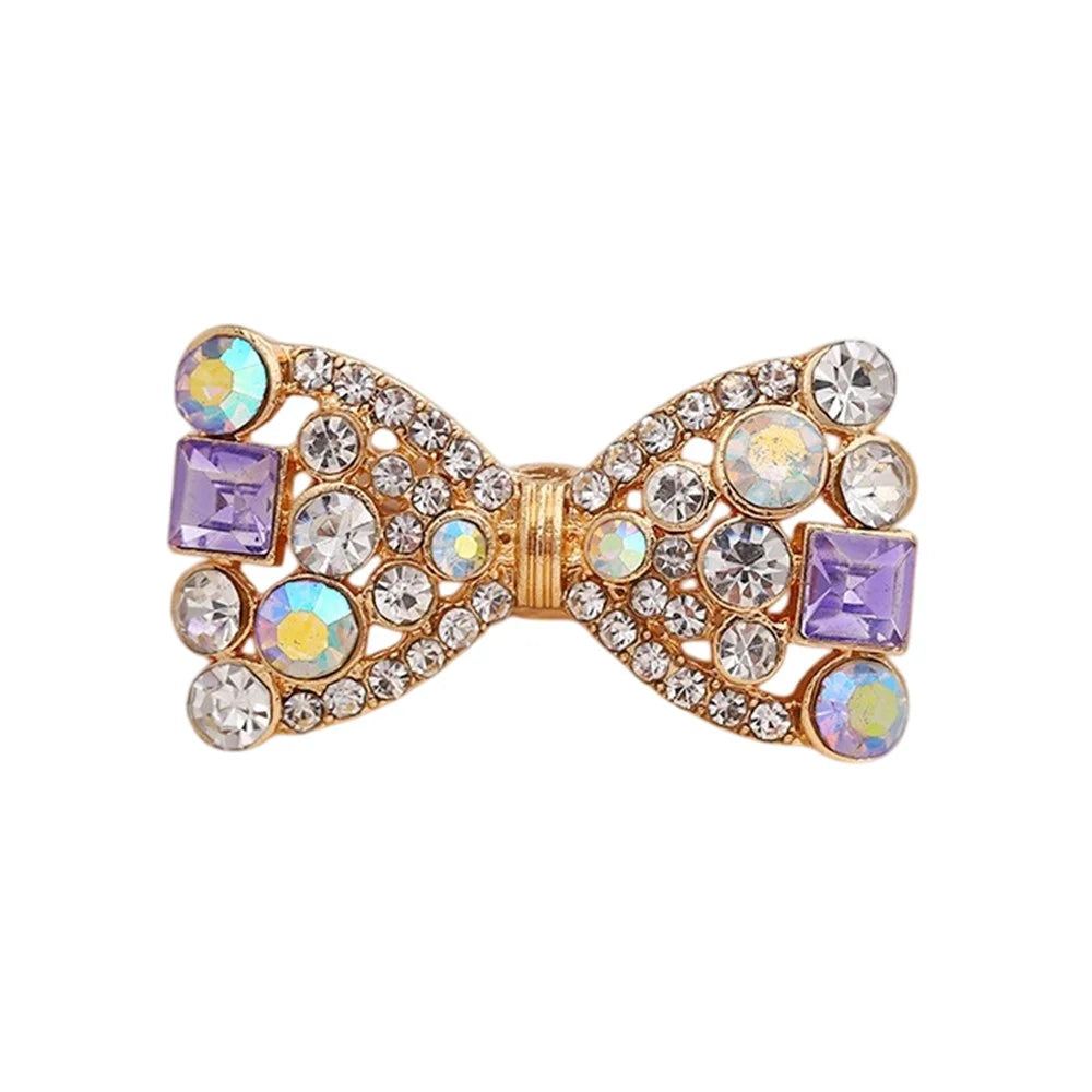 DIY Phone Case Charms Bow Decorations 3D Blinged Charms Accessory - Rhinestone / White - 1