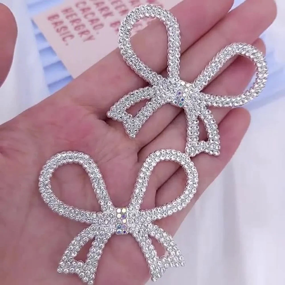 Rhinestone Bow Phone Case Charms DIY Accessory Alloy Handmade Ribbon Design Phone Shell Decorations - 7