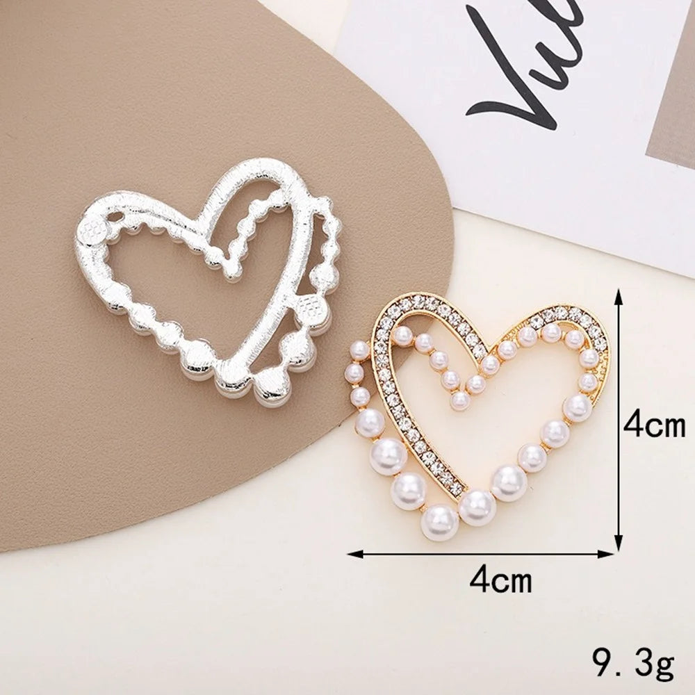 Chic Heart Shaped DIY Phone Case Charms Blinged Decorations Phone Shell Accessories - Rhinestone / Pink - 7