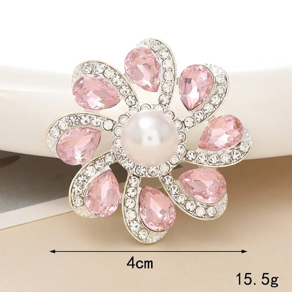 DIY Phone Case Charms Rhinestones Flower Decoration Phone Shell Accessories - Water Drop / Pink - 2