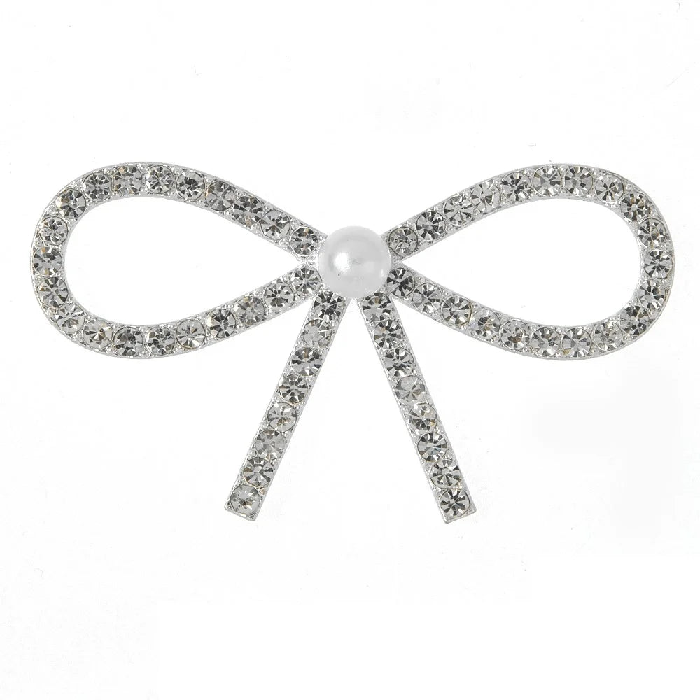 DIY Phone Case Charms Accessory Rhinestone Butterfly Pearl Embellishment - 1