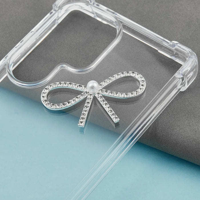 DIY Phone Case Charms Accessory Rhinestone Butterfly Pearl Embellishment - 3