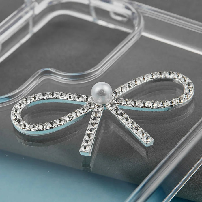 DIY Phone Case Charms Accessory Rhinestone Butterfly Pearl Embellishment - 4