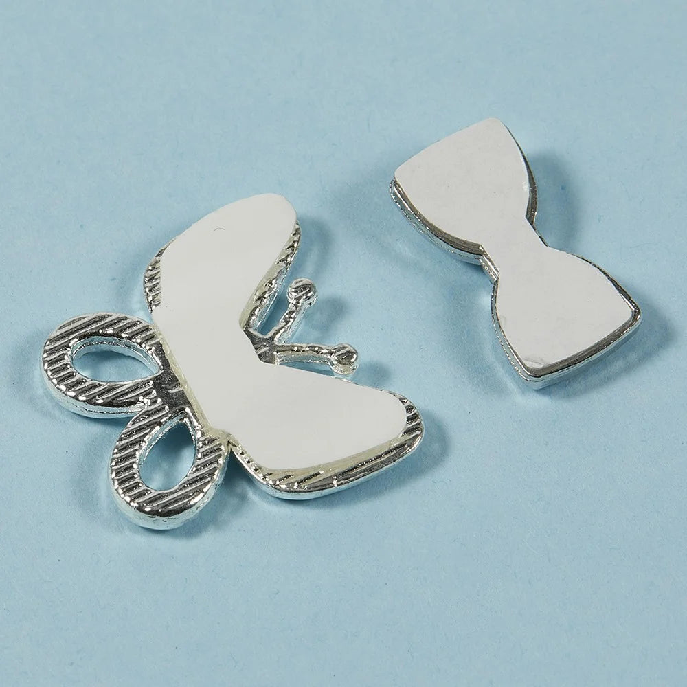 DIY Phone Case Accessories Rhinestone Decor Butterfly + Bowknot Charms Alloy Handmade Crafts - 2
