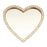 DIY Phone Case Charms Rhinestone Decor Heart Shape Mirror Design Phone Shell Accessories - Gold - 1