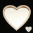 DIY Phone Case Charms Rhinestone Decor Heart Shape Mirror Design Phone Shell Accessories - Gold - 2