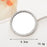 DIY Phone Case Charms Rhinestone Decor Round Mirror Design Phone Shell Accessories - Silver - 3