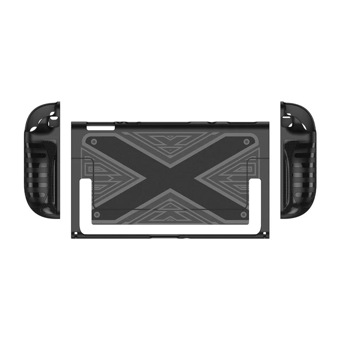 DUX DUCIS For Nintendo Switch 2 Grip Case  Slim PC + TPU Case Protectors with X-Shaped Pattern - Black - 2