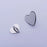 10Pcs / Pack Metal Phone Charm Hook Electroplate Ring Gripper for Phone Case DIY Accessories - Silver Heart - 4