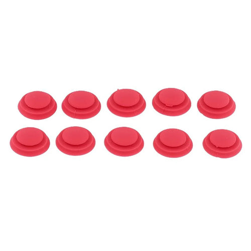 10Pcs / Pack Phone Case Charms DIY Accessories Silicone Dots for Hole Phone Cover - Red - 1