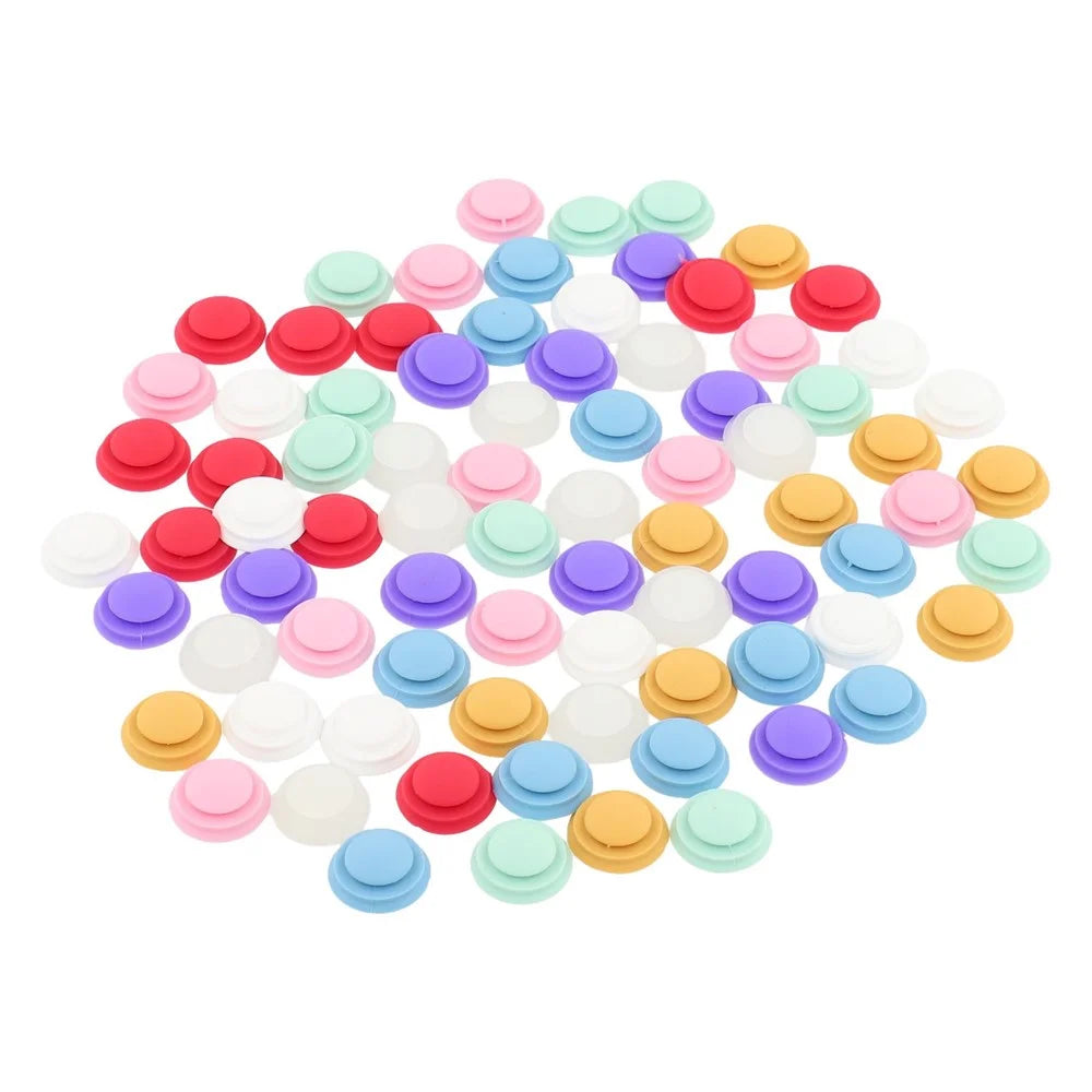10Pcs / Pack Phone Case Charms DIY Accessories Silicone Dots for Hole Phone Cover - Red - 6