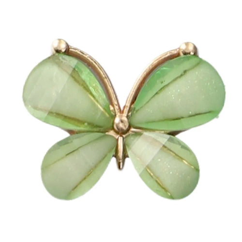 DIY Phone Case Accessory Butterfly Charm Metal Rhinestone Decoration - Green - 1