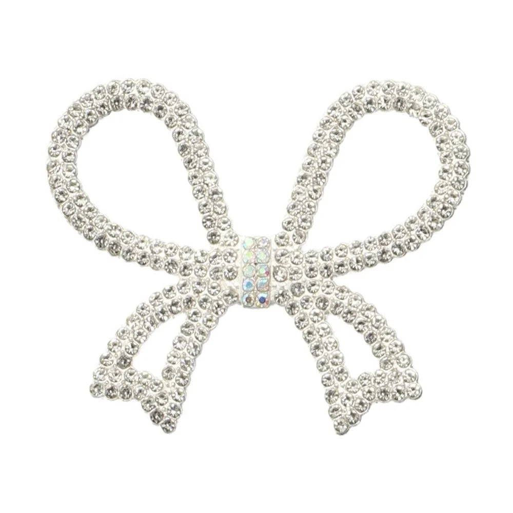DIY Phone Case Accessory Large Butterfly Bow Charm Metal Rhinestone Decoration - 1