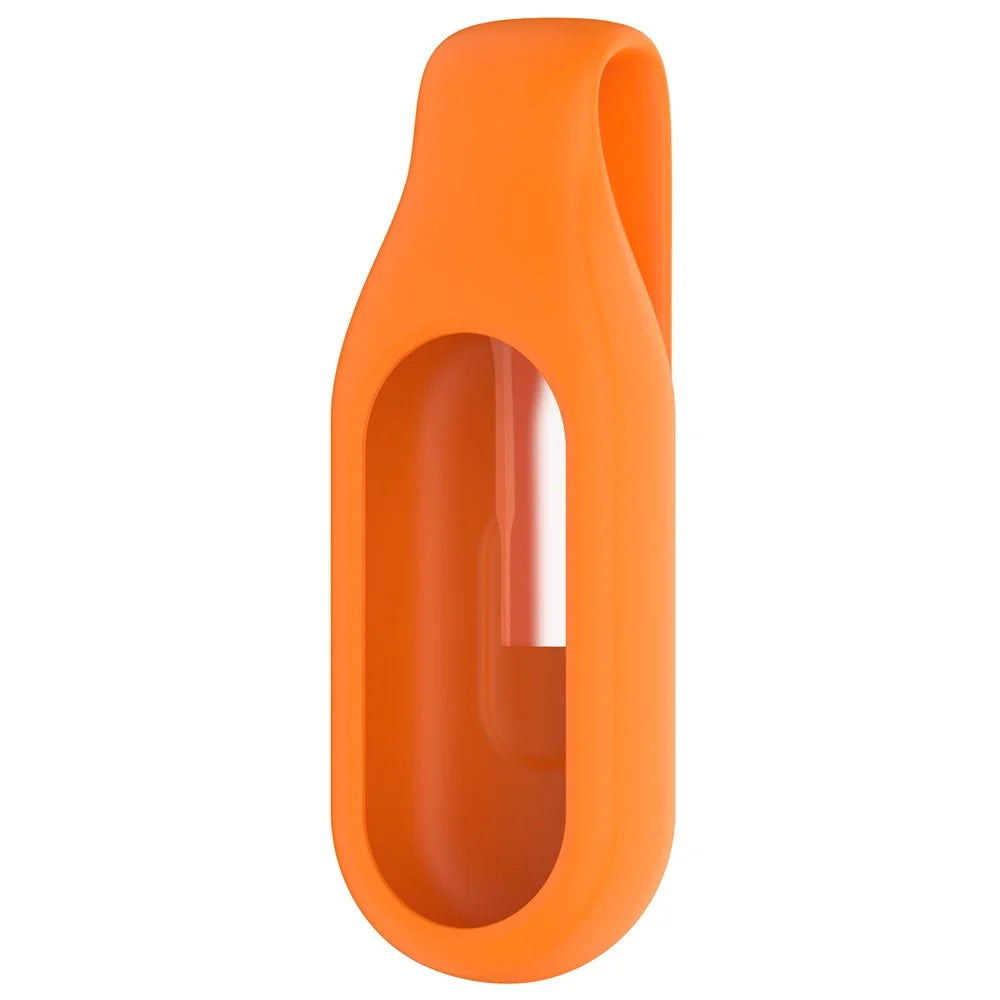 For Xiaomi Smart Band 10  /  9  /  8 Clip-On Holder Silicone Wristband Replacement - Orange - 4