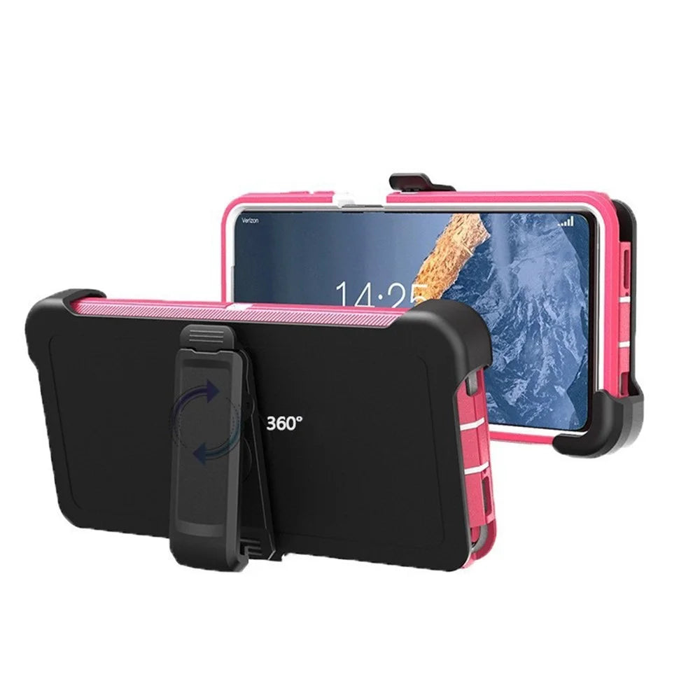 Hard PC Case with Kickstand for iPhone 16 Pro Max Shockproof Cell Phone Back Stand - 3