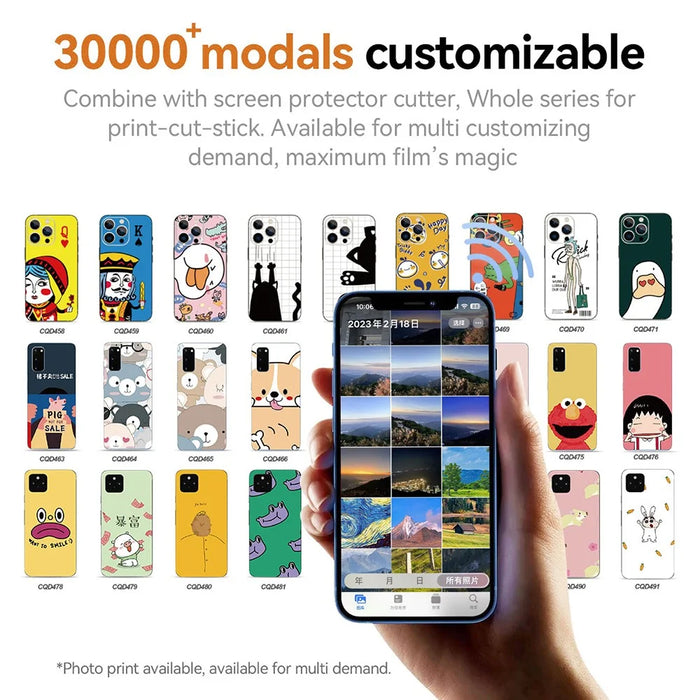 DIY Photo Printer Sublimation Machine for Phone Back Film Customization 300DPI - EU Plug - 5