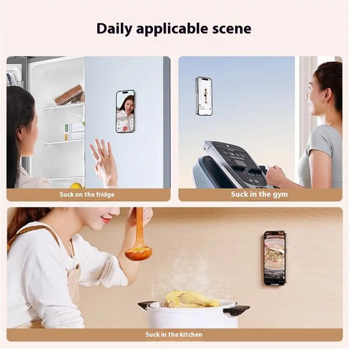 X-LEVEL Magnetic Phone Holder Stand Rotatable Suction Cup Mount for Multiple Devices Desktop / Car Use - Black - 7