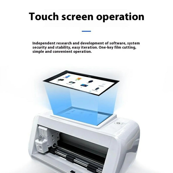 X180T Mini Automatic Film Cutting Machine 180mm Max Cutting Width Screen Protector Cutter - EU Plug - 7