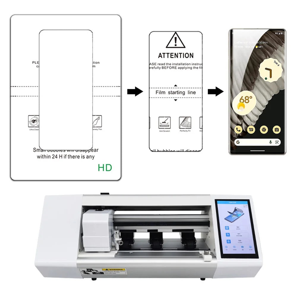 F5-230PRO 16 Inch Automatic Film Cutting Machine BT WiFi Dual System for Mobile Phones / Smart Watches / Computers - EU Plug - 2