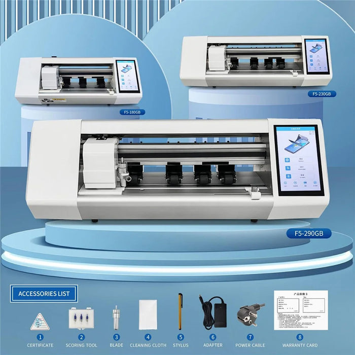 F5-290PRO 21 Inch Automatic Film Feeding Cutting Machine BT WiFi Dual System for Mobile Phones - EU Plug - 6