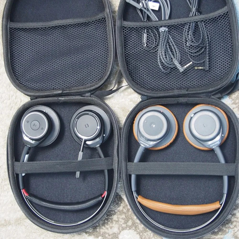 Headphones Case for Sony / Audio-Technica Universal BT Headset Portable EVA Storage Bag - Black - 3