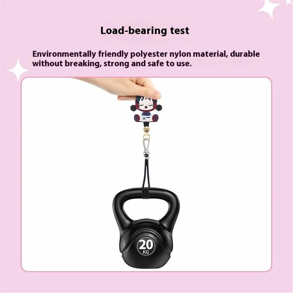AROPE Universal Phone Tether Tab 0.5mm Ultra-Thin Cartoon Design Phone Lanyard Patch - Rabbit - 6