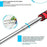200cm 9 Sections Extendable Guide Flag Pole Stainless Steel Telescopic Flagpole Handheld Teaching Stick - Red - 3