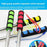 200cm 9 Sections Extendable Guide Flag Pole Stainless Steel Telescopic Flagpole Handheld Teaching Stick - Red - 4