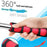 200cm 9 Sections Extendable Guide Flag Pole Stainless Steel Telescopic Flagpole Handheld Teaching Stick - Red - 5