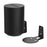 2Pcs for Sonos Era 100 Metal Wall Mount Bracket Space Saving Speaker Holder - Black - 3