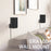 2Pcs for Sonos Era 100 Metal Wall Mount Bracket Space Saving Speaker Holder - Black - 4