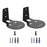 2Pcs for Sonos Era 100 Metal Wall Mount Bracket Space Saving Speaker Holder - Black - 7
