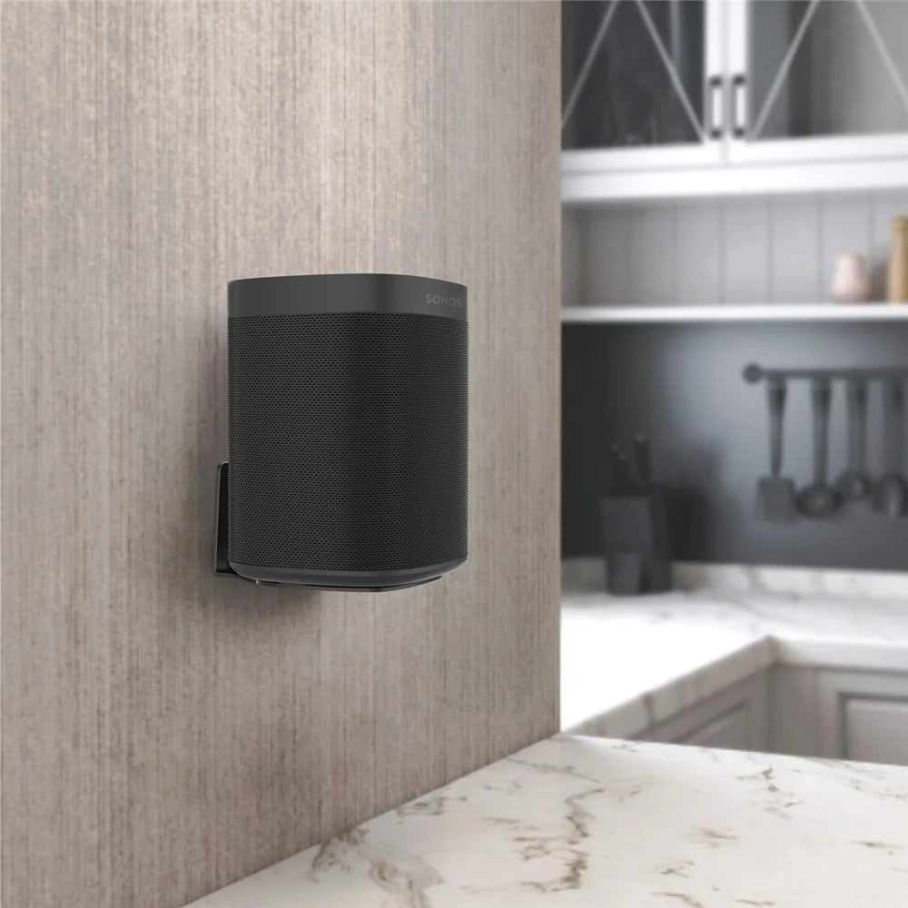 MONZLTECK For Sonos One SL Speaker Wall Mount Bracket Space Saving Metal Stand - 4