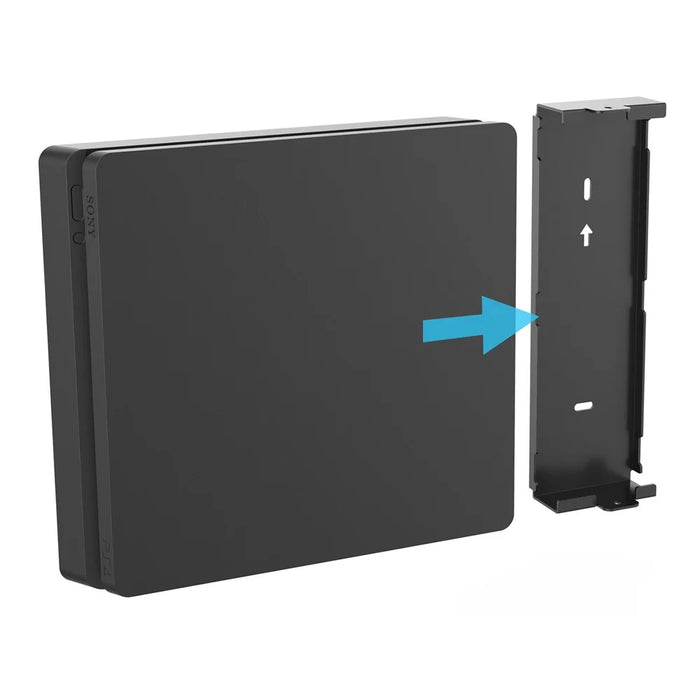 For Sony PS4 Slim Wall Mount Metal Bracket Space Saving Gaming Console Holder - 1