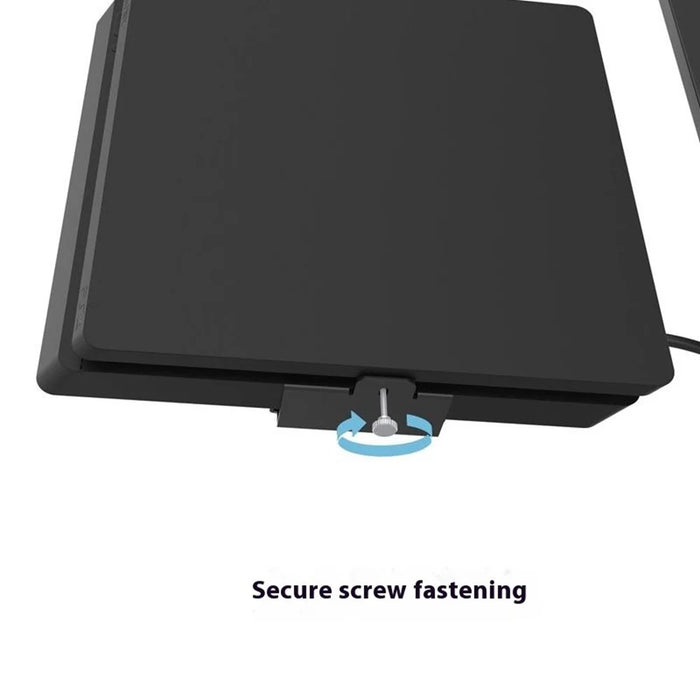 For Sony PS4 Slim Wall Mount Metal Bracket Space Saving Gaming Console Holder - 5