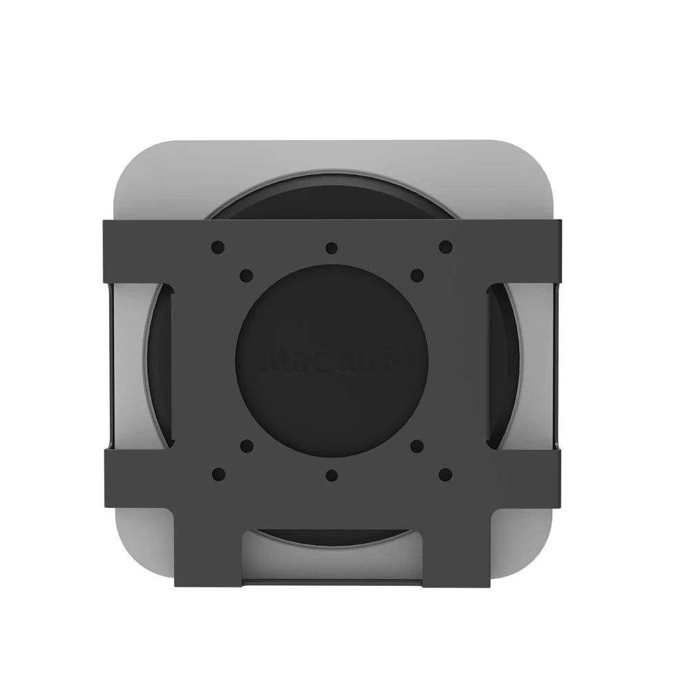 For Mac mini M1 / M2 Under Desk Monitor Back Mount Bracket Space Saving Metal Storage Rack - 3