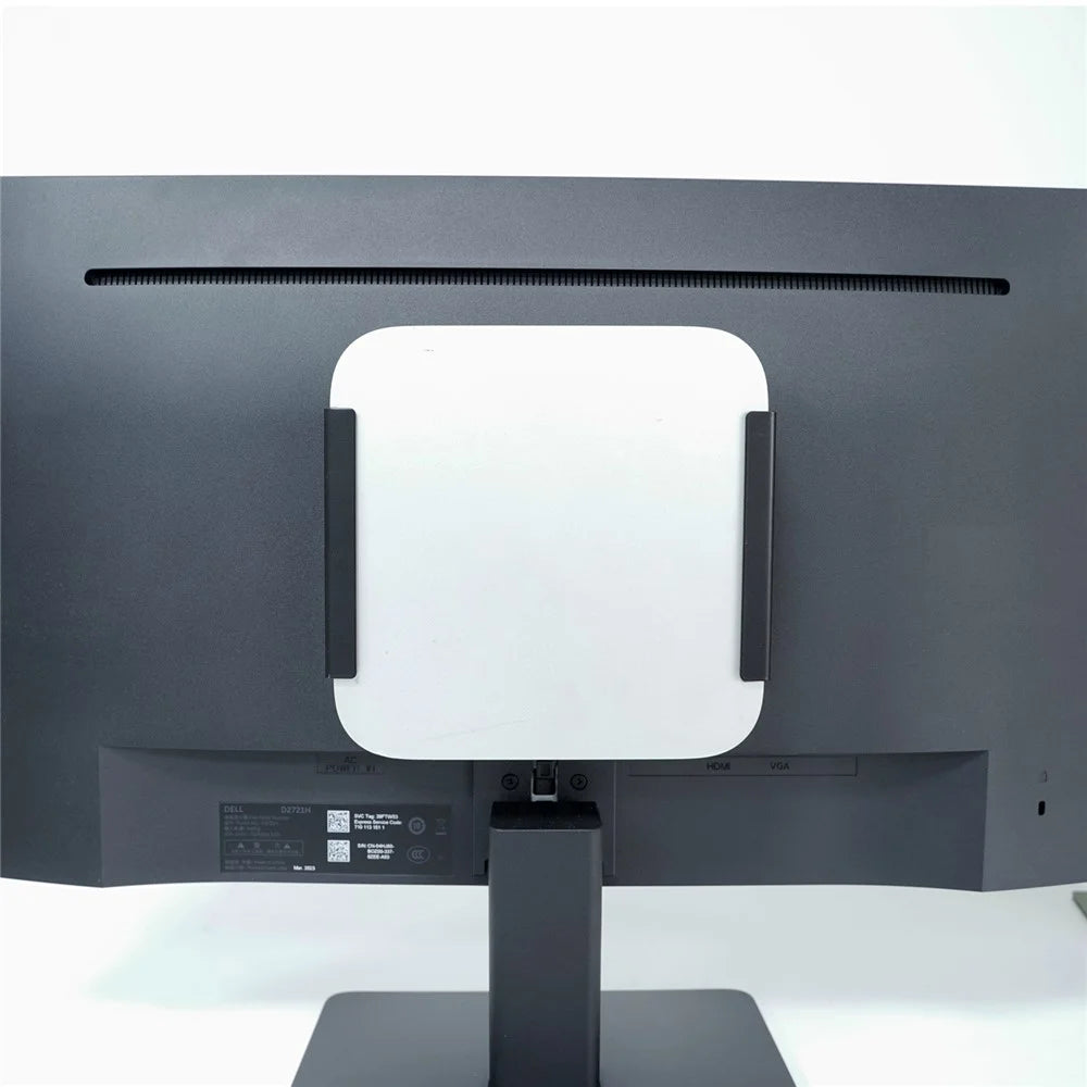 For Mac mini M1 / M2 Under Desk Monitor Back Mount Bracket Space Saving Metal Storage Rack - 4