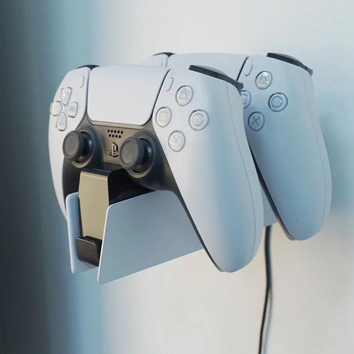For Sony PlayStation 5 Controller Charging Dock Metal Wall Mount Bracket Holder Stand - 5