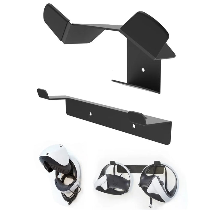 MONZLTECK For Sony PlayStation VR2 / VR Headset + Hand Controller Wall Mount Bracket Metal Stand - 1