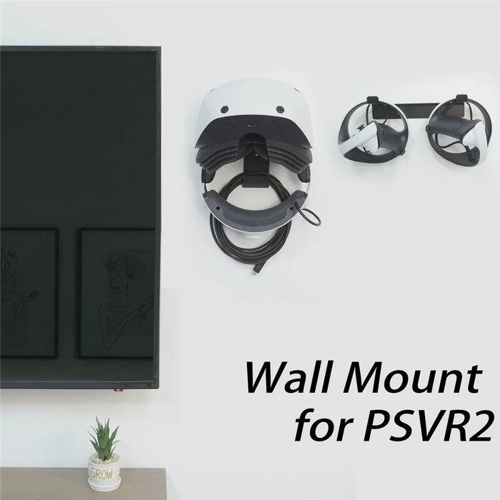 MONZLTECK For Sony PlayStation VR2 / VR Headset + Hand Controller Wall Mount Bracket Metal Stand - 4